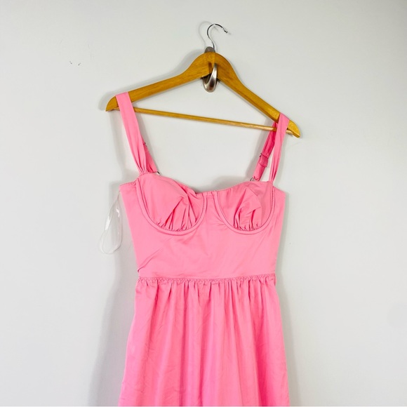 House of CB Elia Pink Romantic Midi Dress Size Small - Picture 9 of 12